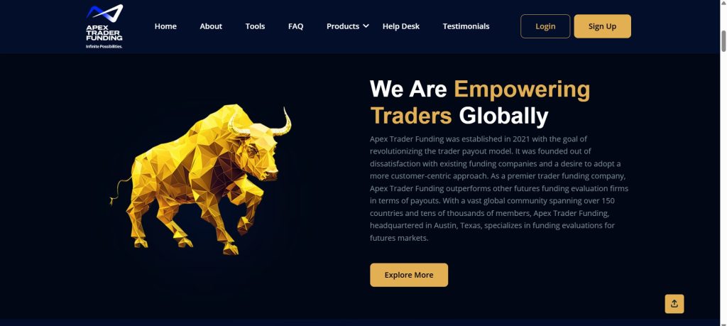 Apex Trader Funding Website