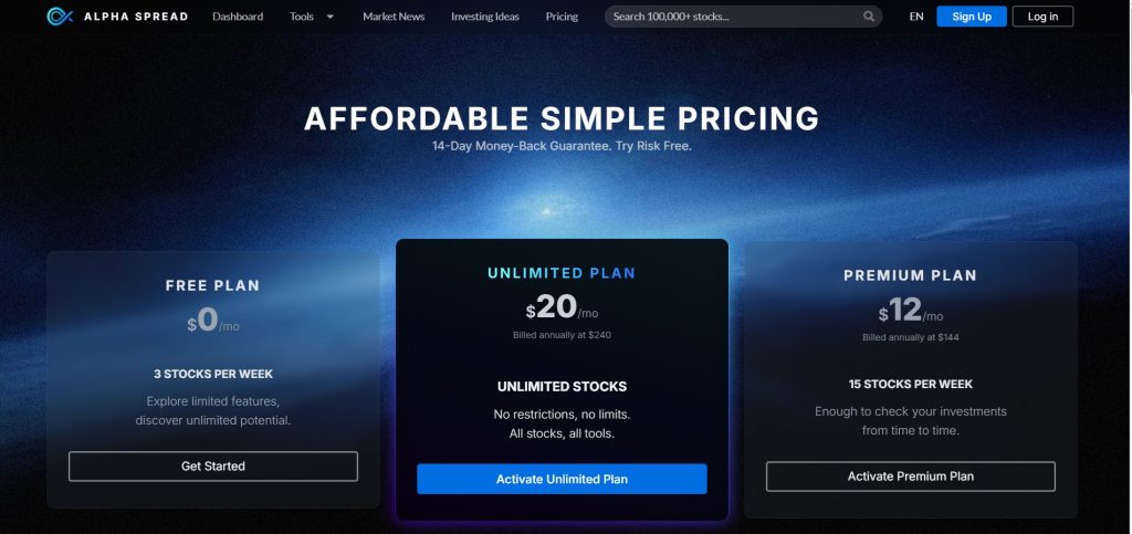 Alpha Spread Pricing